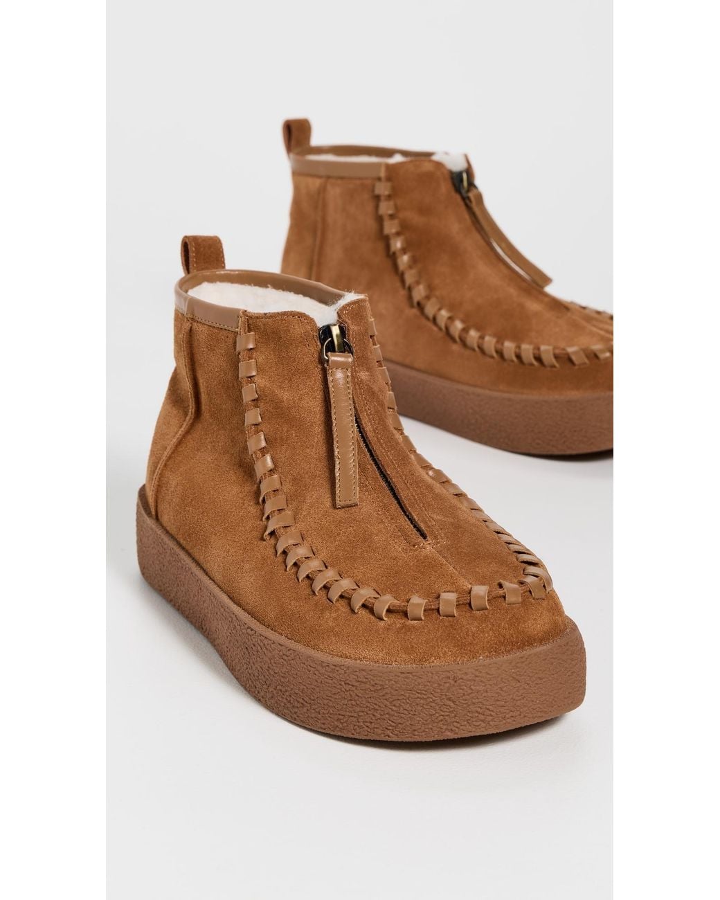 INTENTIONALLY ______ Brown Tam Tam Booties
