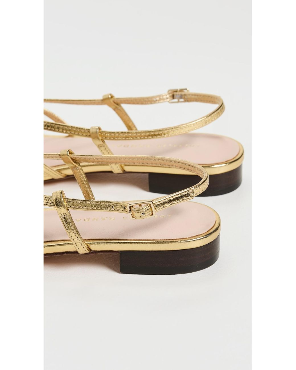 Loeffler Randall Metallic Devon Lattice Slingback Sandals