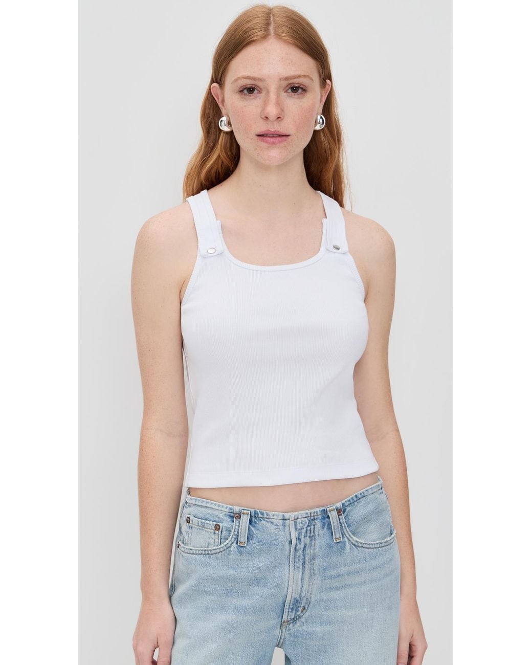 Still Here White Snap Tank