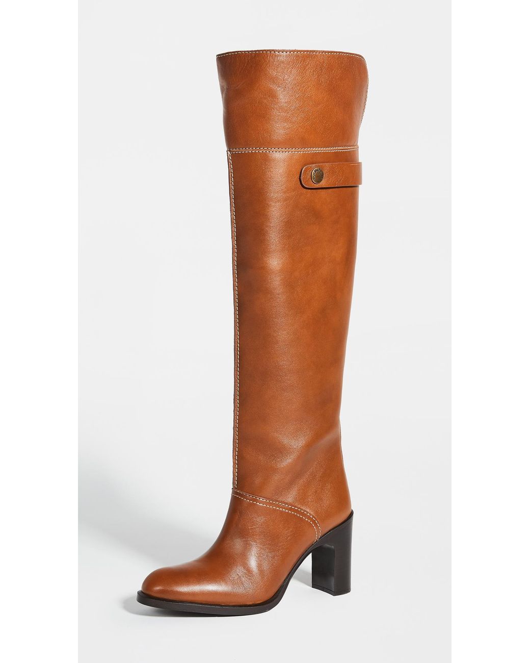 Chloe leather clearance knee high boots