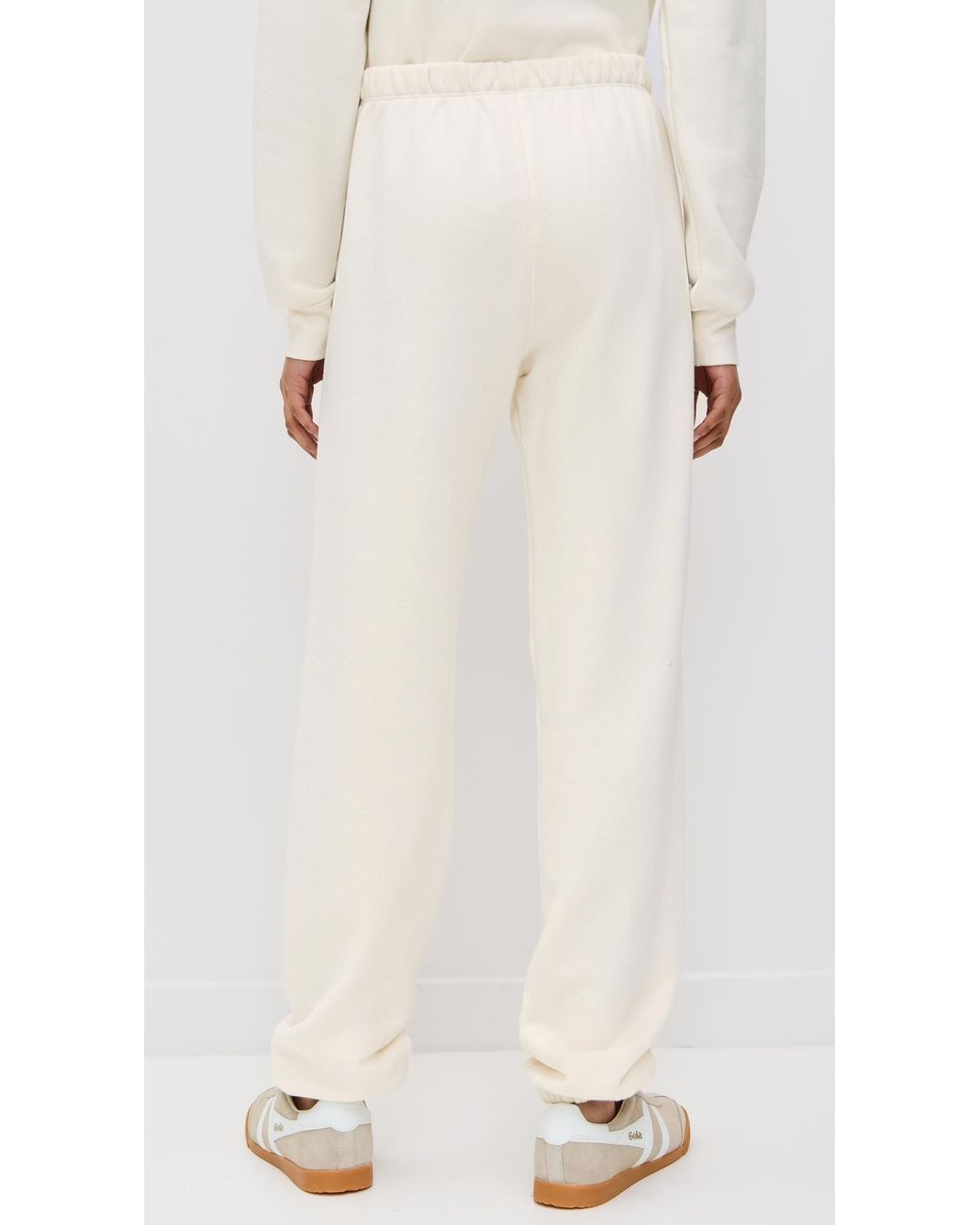 ÉTERNE White Classic Sweatpants