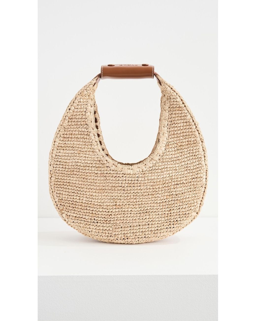 Staud Natural Moon Raffia Tote Bag