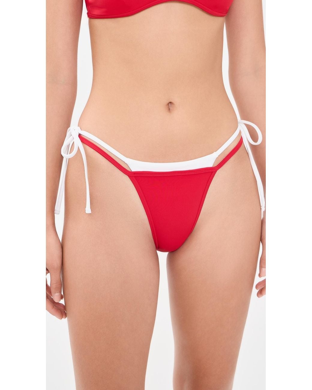 Lioness Red Rhode Bikini Bottoms