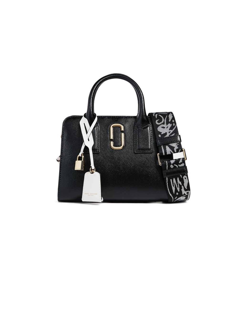 Marc Jacobs Little Big Shot Tote Leather Black/ Baby Pink | Lyst Marc Jacobs Little Big Shot Tote Leather Black/ Baby Pink | Lyst