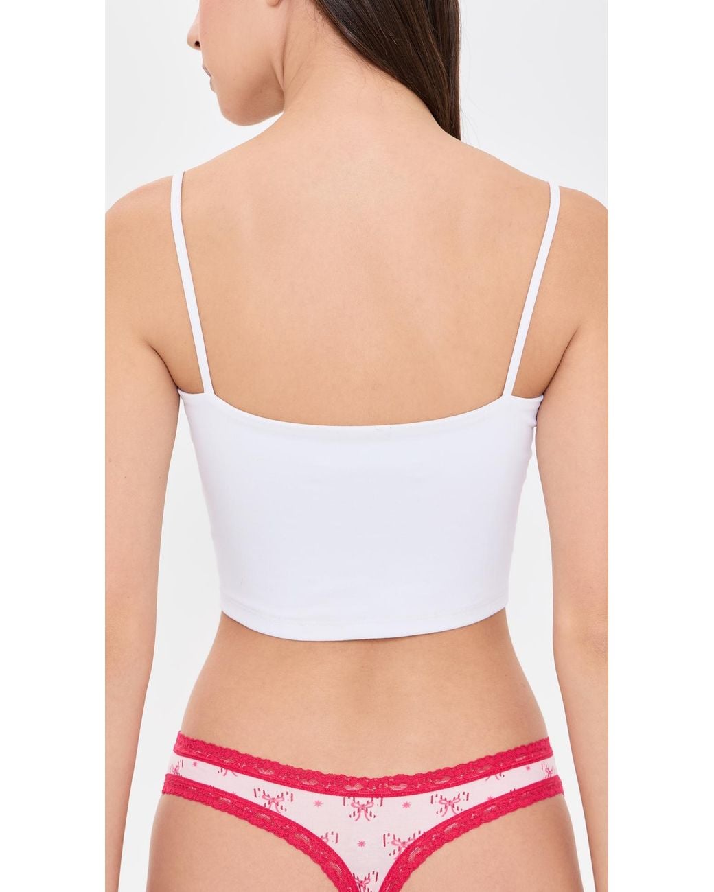 Stripe & Stare Pink Thong 4 Pack