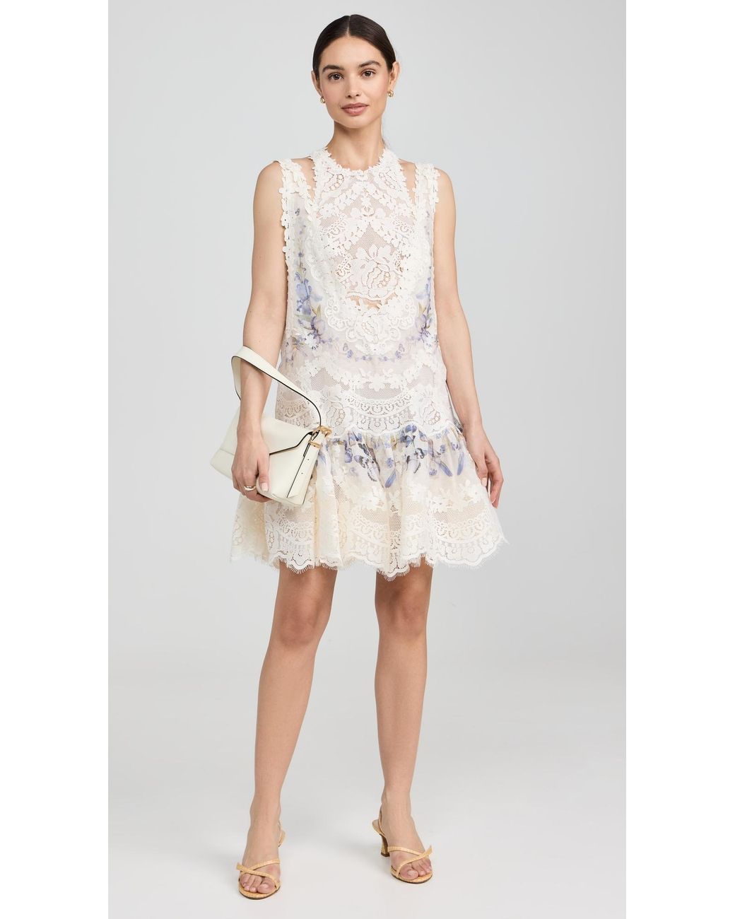 chinese dress ladies Natura V Neck Lace Mini Dress  Club21.com