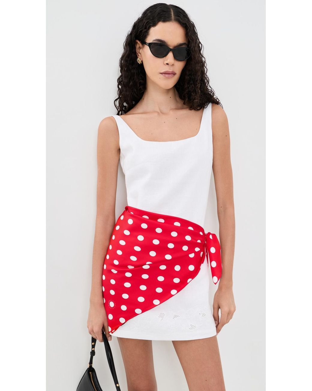 Loeffler Randall Red Beverly Scarf