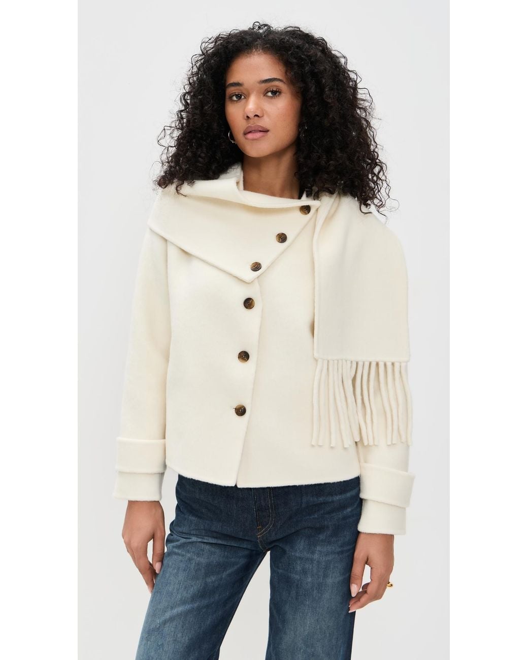 Line & Dot Black Sofia Scarf Jacket