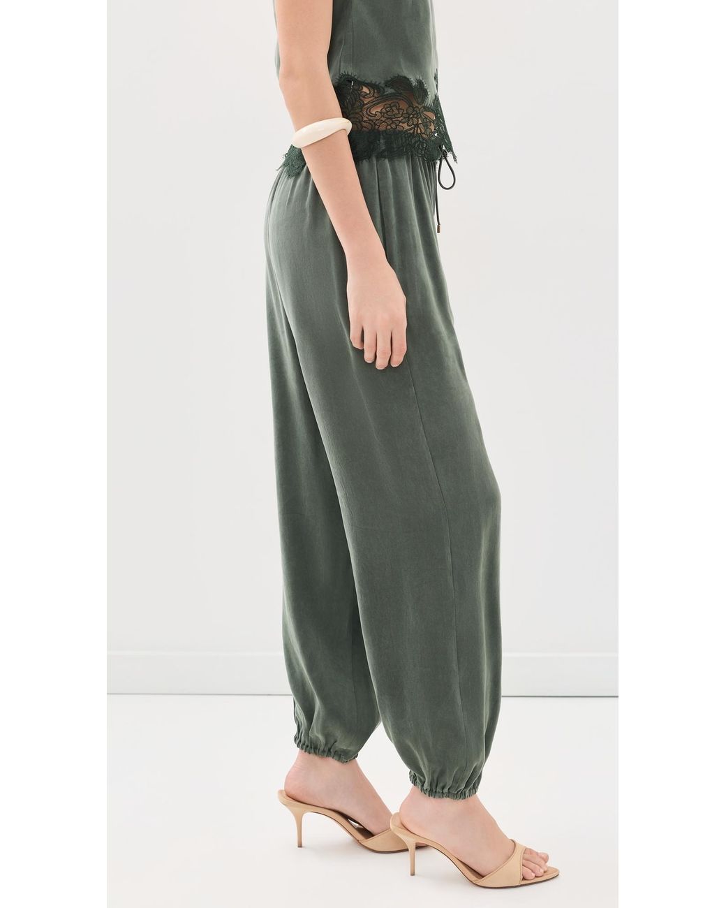 Hevron Green Halina Pants