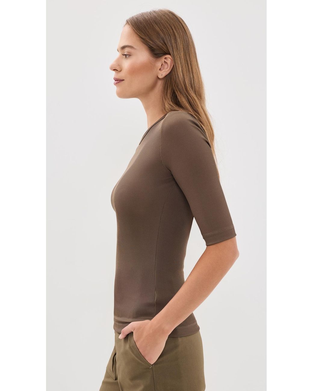 Agolde Brown Saige Tee
