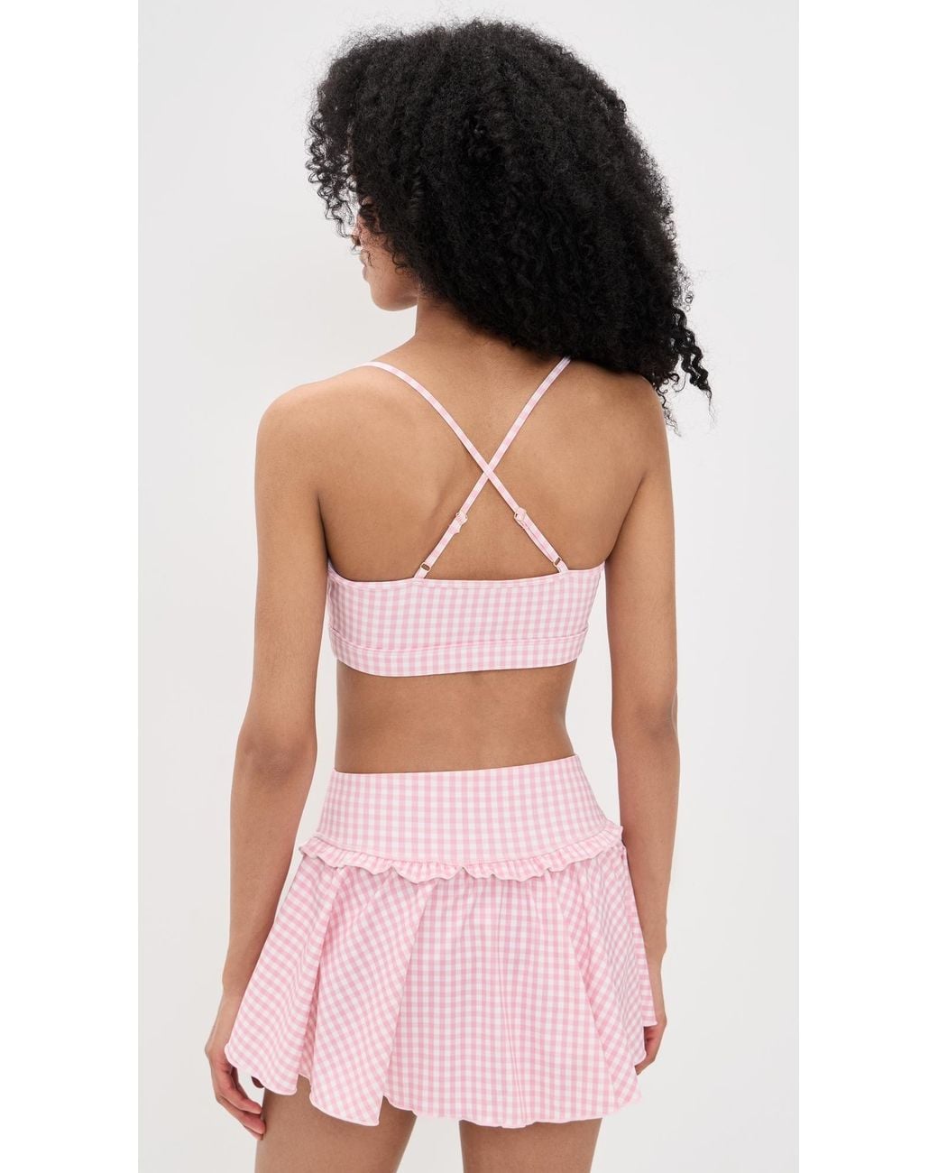 LoveShackFancy Pink Cadelle Bra