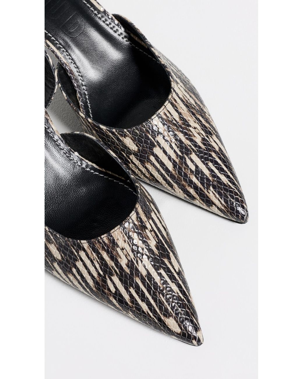 Staud Black Sebastian Slingback Heels