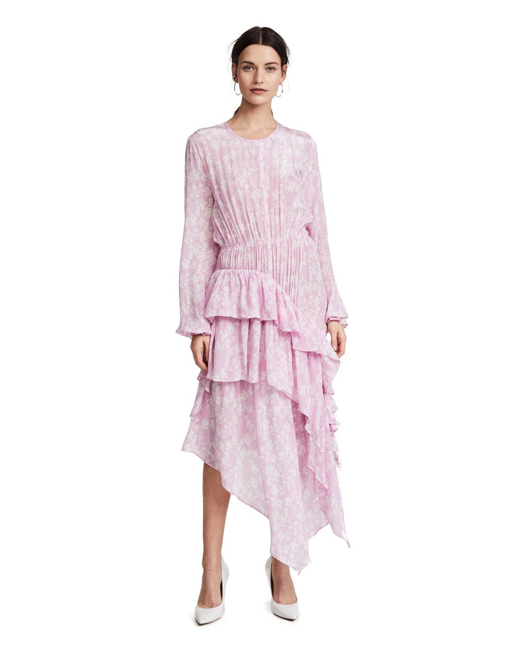 Preen By Thornton Bregazzi Preen Line Eden Ruffle Dress in Pink