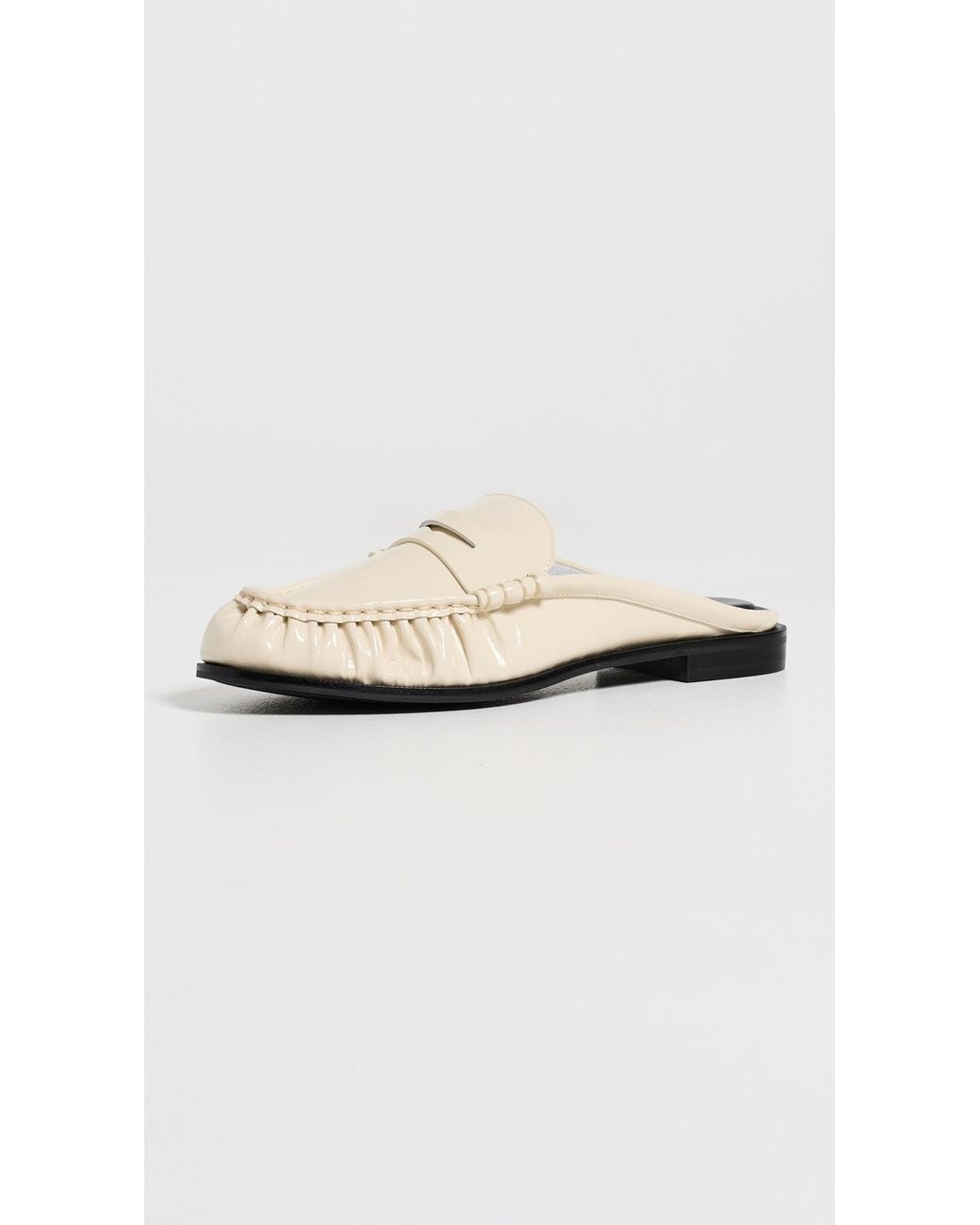 Rag & Bone White Lexi Loafer Mules