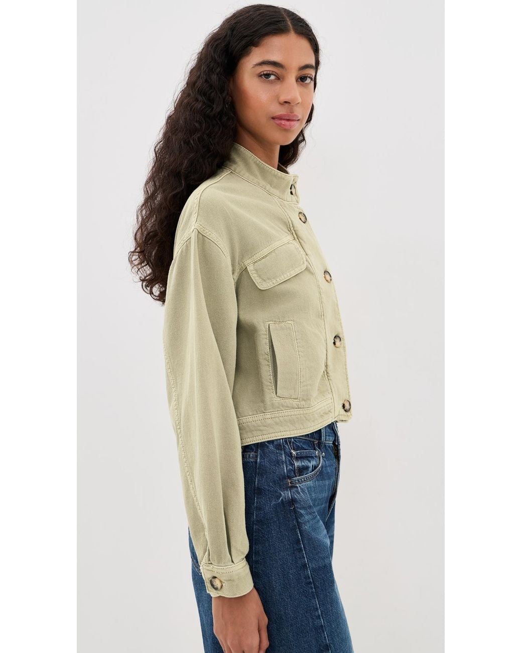 Ba&sh Blue Rallo Jacket