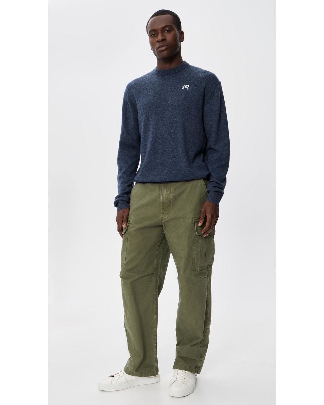 Malbon Blue Script Sweater for men