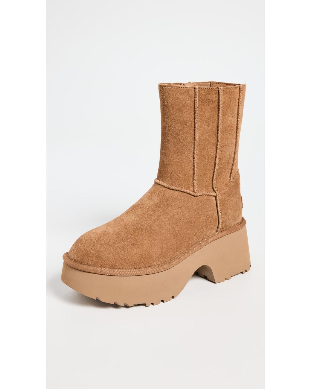 UGG Classic Twin Seam New Heights Boots in White | Lyst