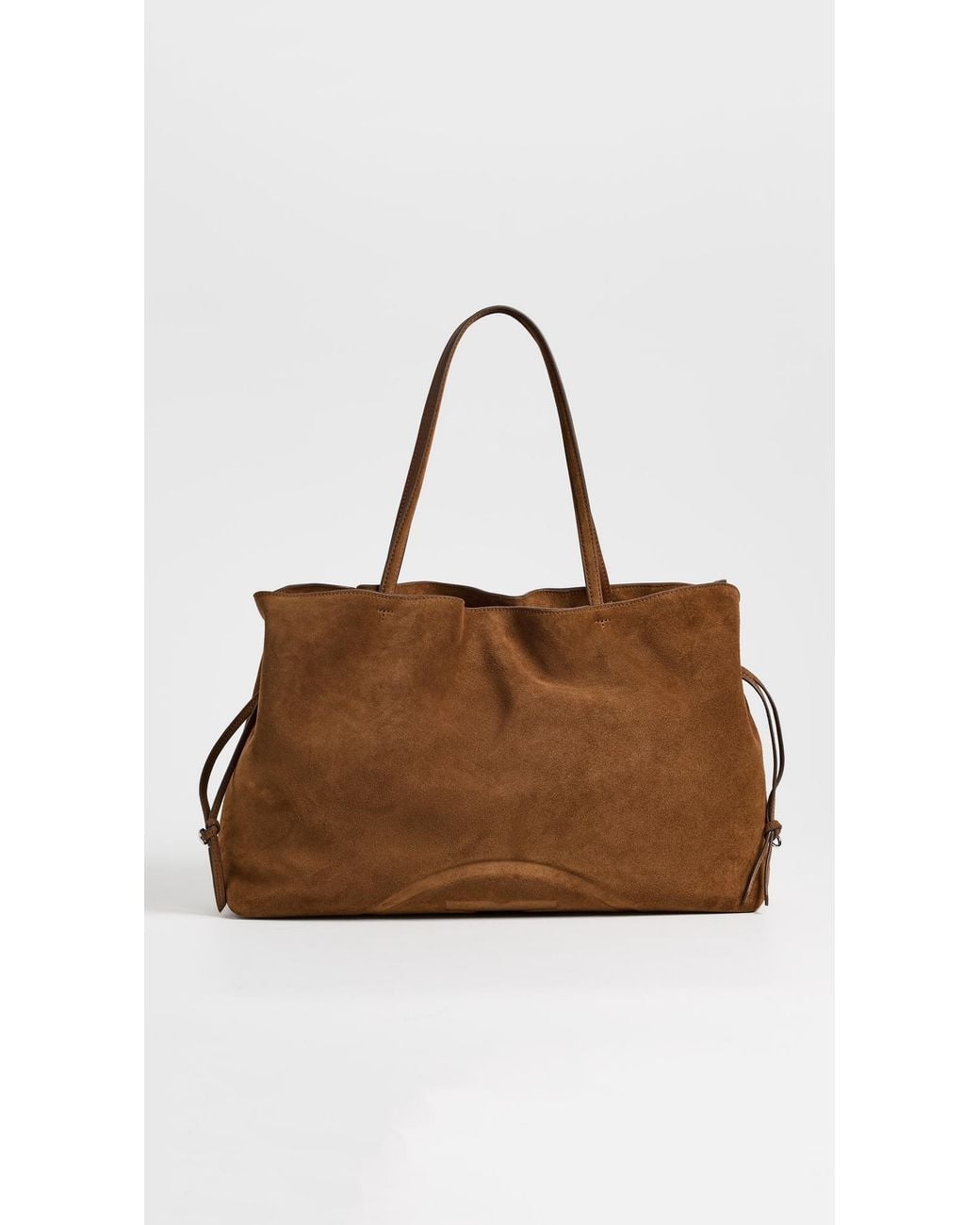 Tory Burch Brown Ella Suede Drawstring Tote