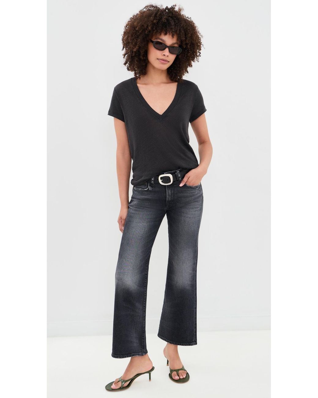 IRO Black Rodeo Linen Tee