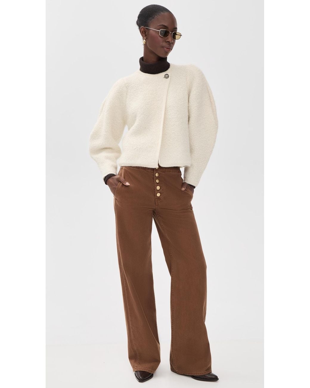 Ba&sh Natural Fida Cardigan