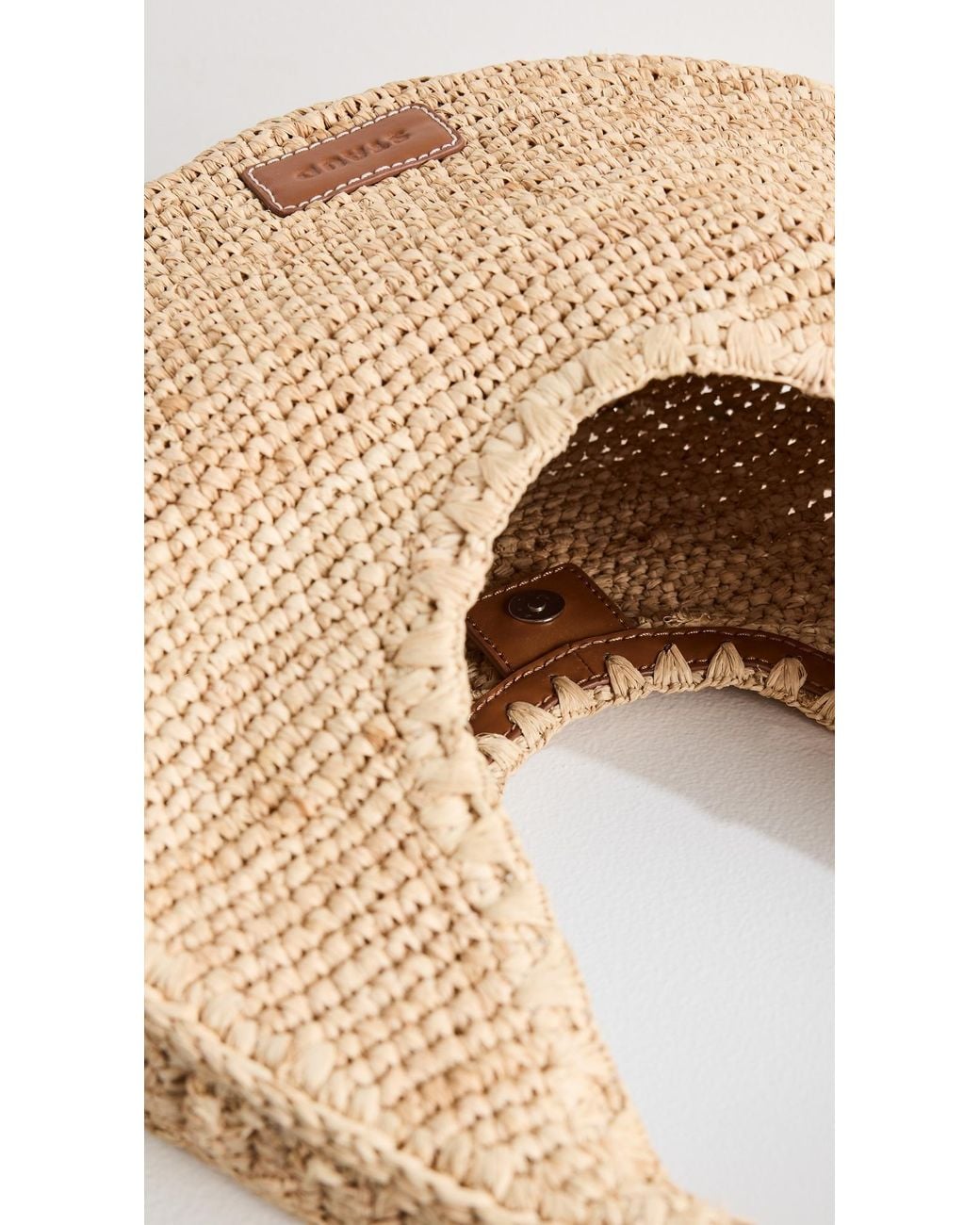 Staud Natural Moon Raffia Tote Bag