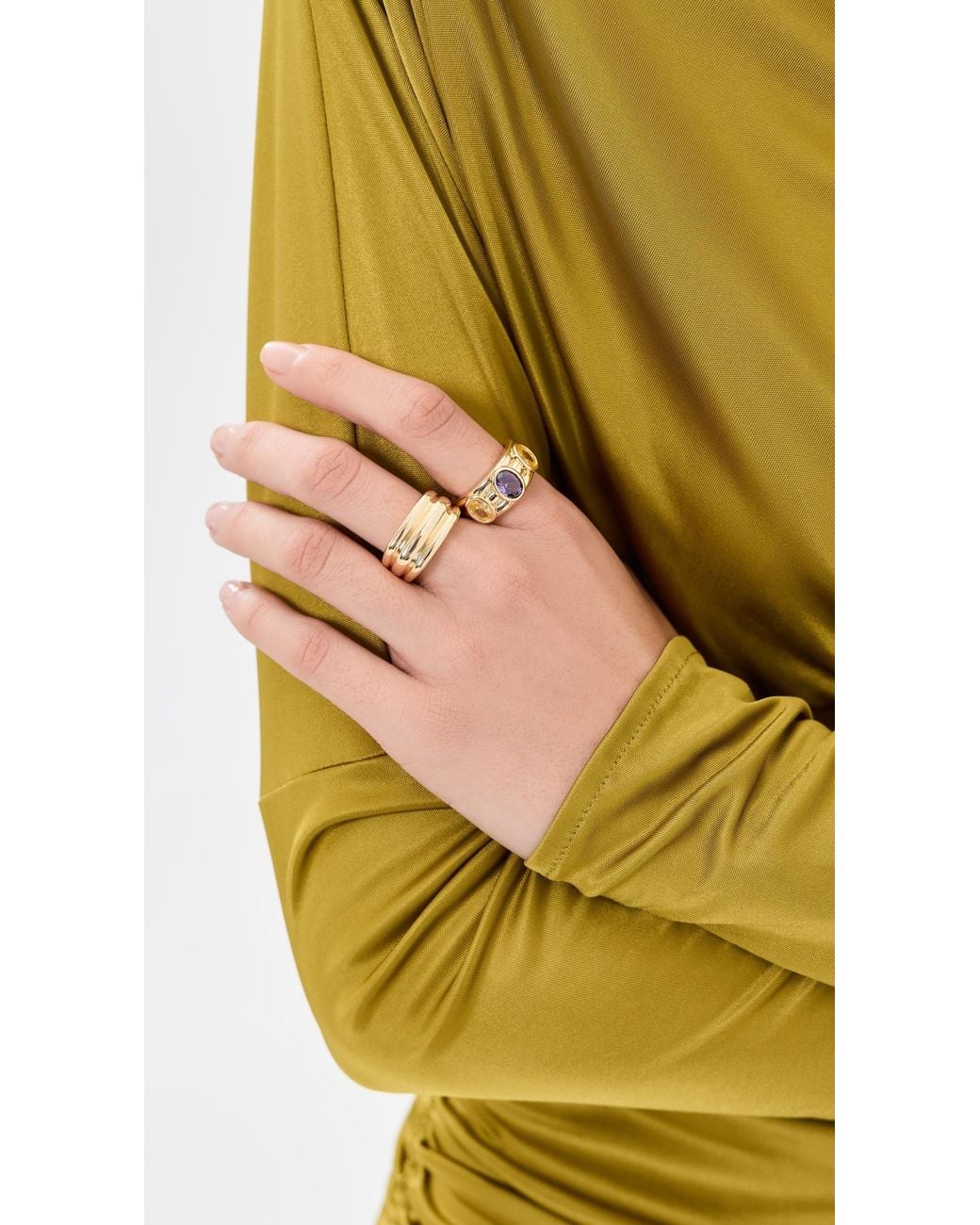 Luv Aj Metallic The Antoinette Ring Set