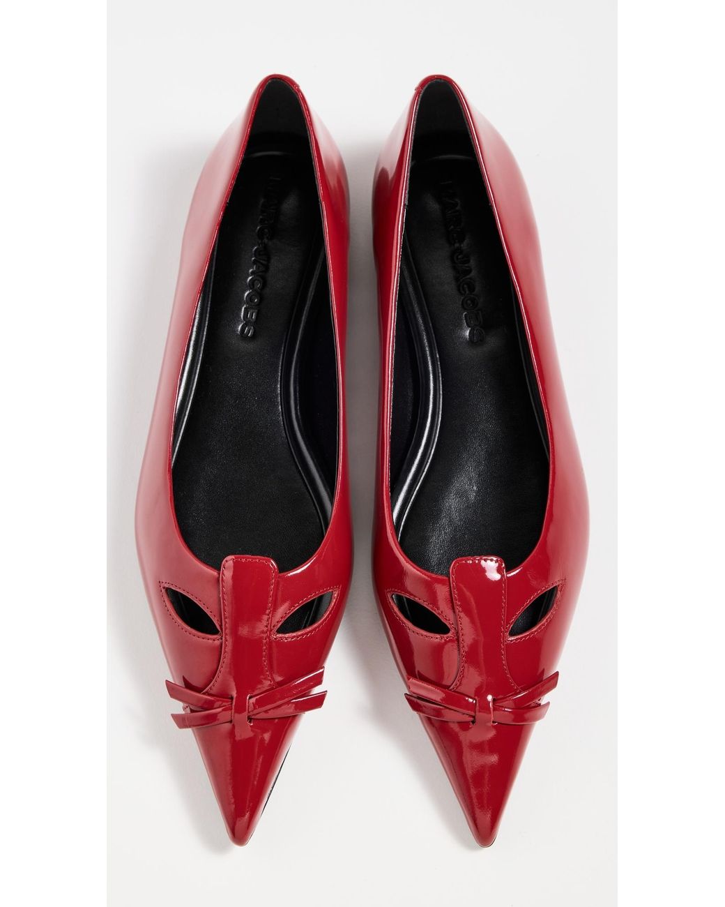 フラットシューズ The Kat Ballerinas - Marc Jacobs - Leather - Red Marc Jacobs The Kat Ballerina Shoes | Red | FARFETCH
