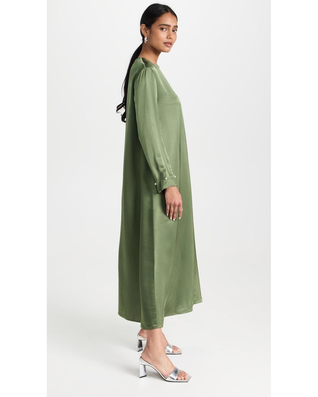 Sleeper Suzi Maxi Dress With Detachable Feathers in Green | Lyst Sleeper Suzi Maxi Dress With Detachable Feathers in Green | Lyst