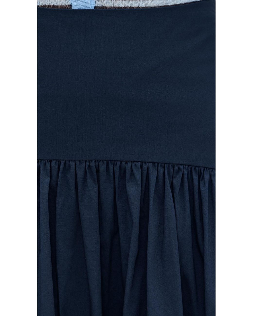 Staud Blue Procida Skirt