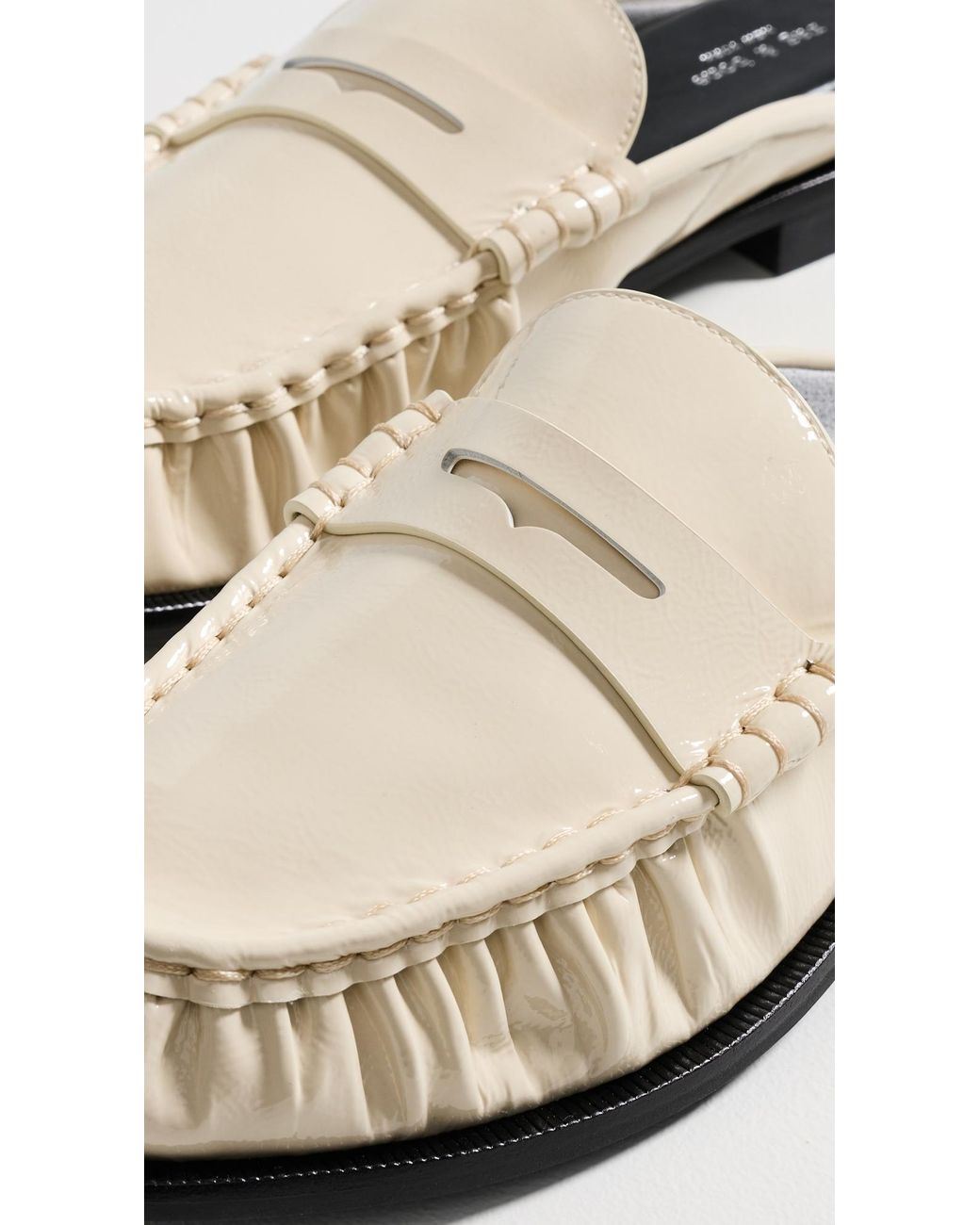 Rag & Bone White Lexi Loafer Mules