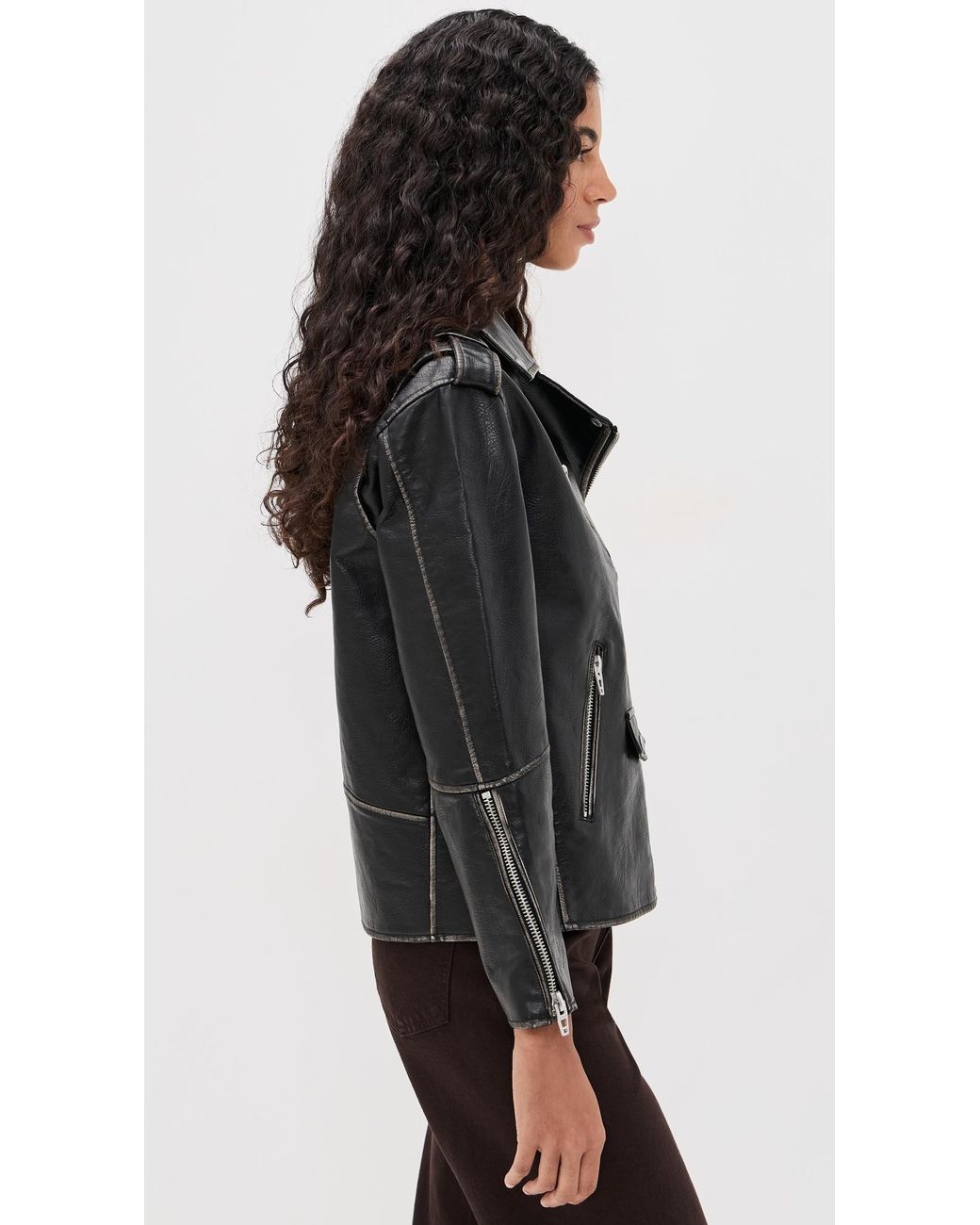 Blank NYC Black Between Faux Leather Jacket