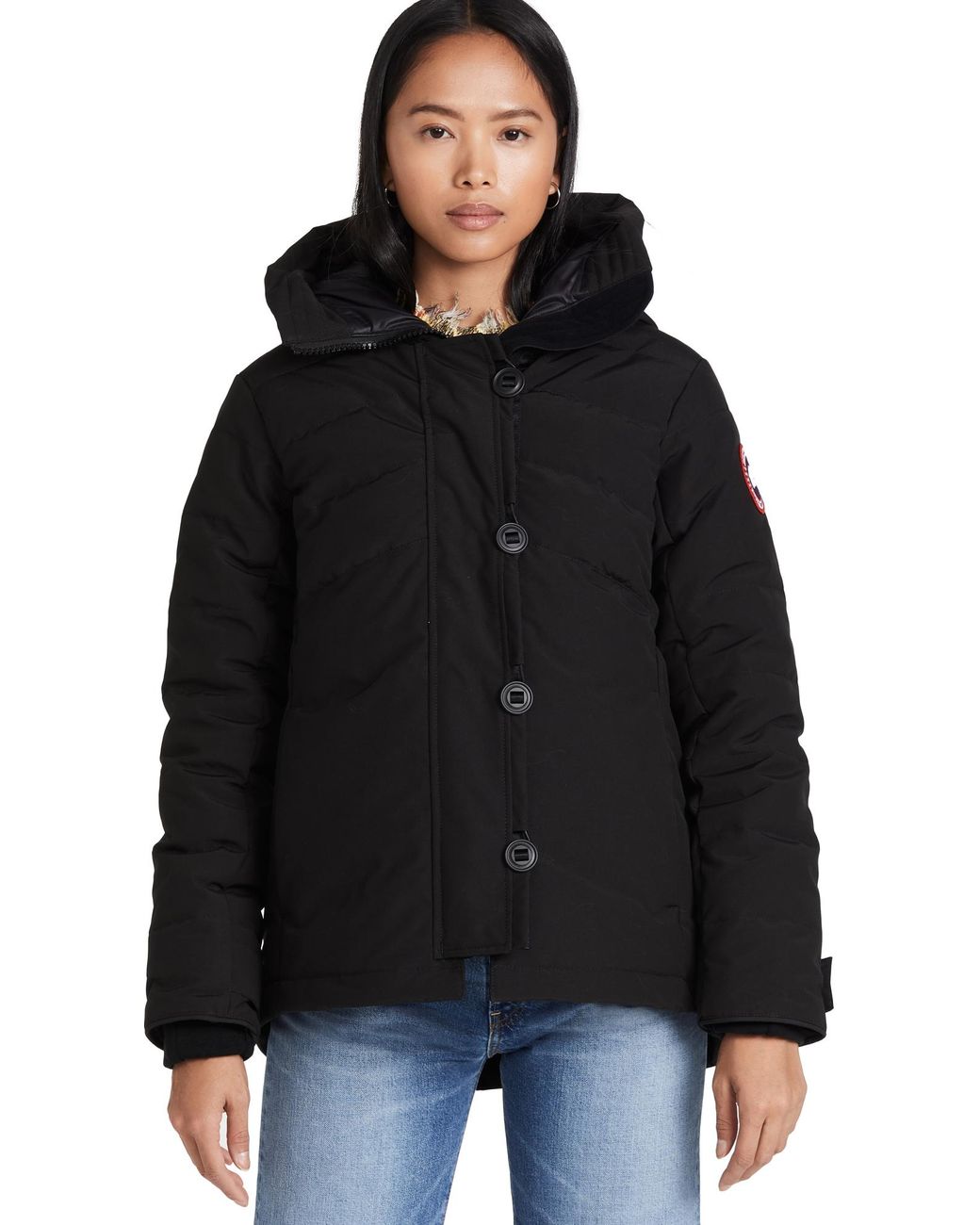 Blue Canada Goose Synthetic Elmvale Parka in Atlantic Navy Womens Clothing Jackets Padded and down jackets 