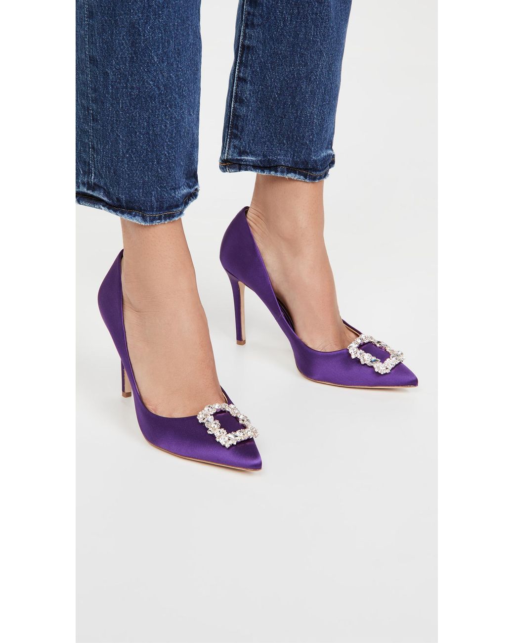 Badgley mischka shop purple shoes