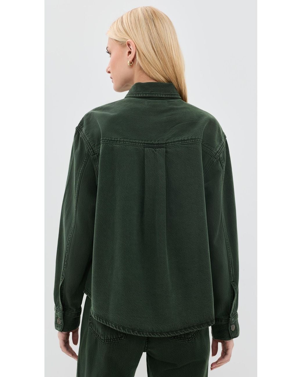 Madewell Green Boxy Shacket