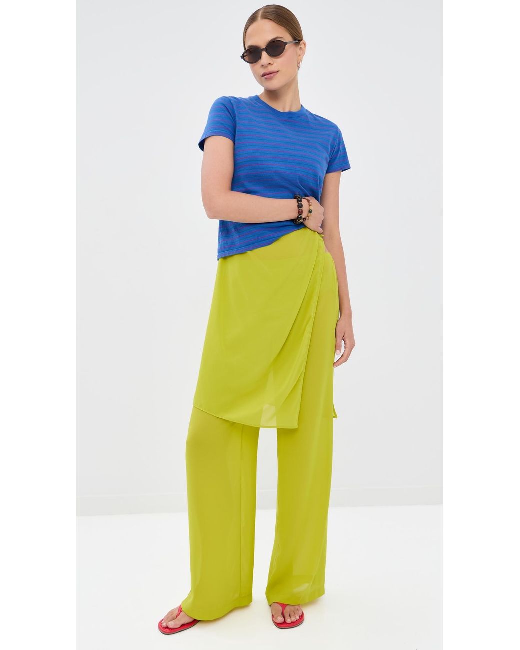 Staud Yellow Stroll Pants