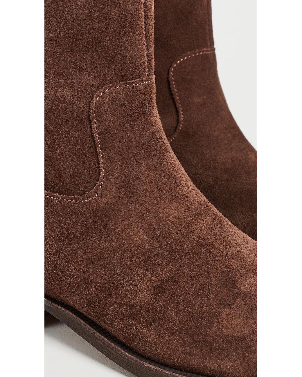 Madewell Brown Marty Suede Booties