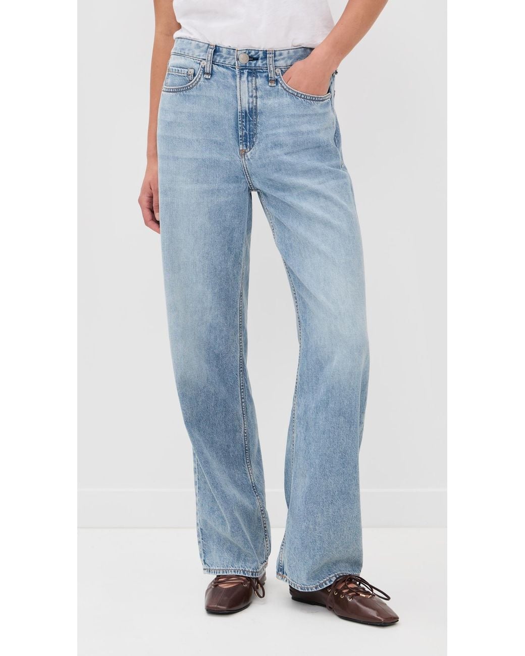 Rag & Bone Blue Featherweight Logan Jeans