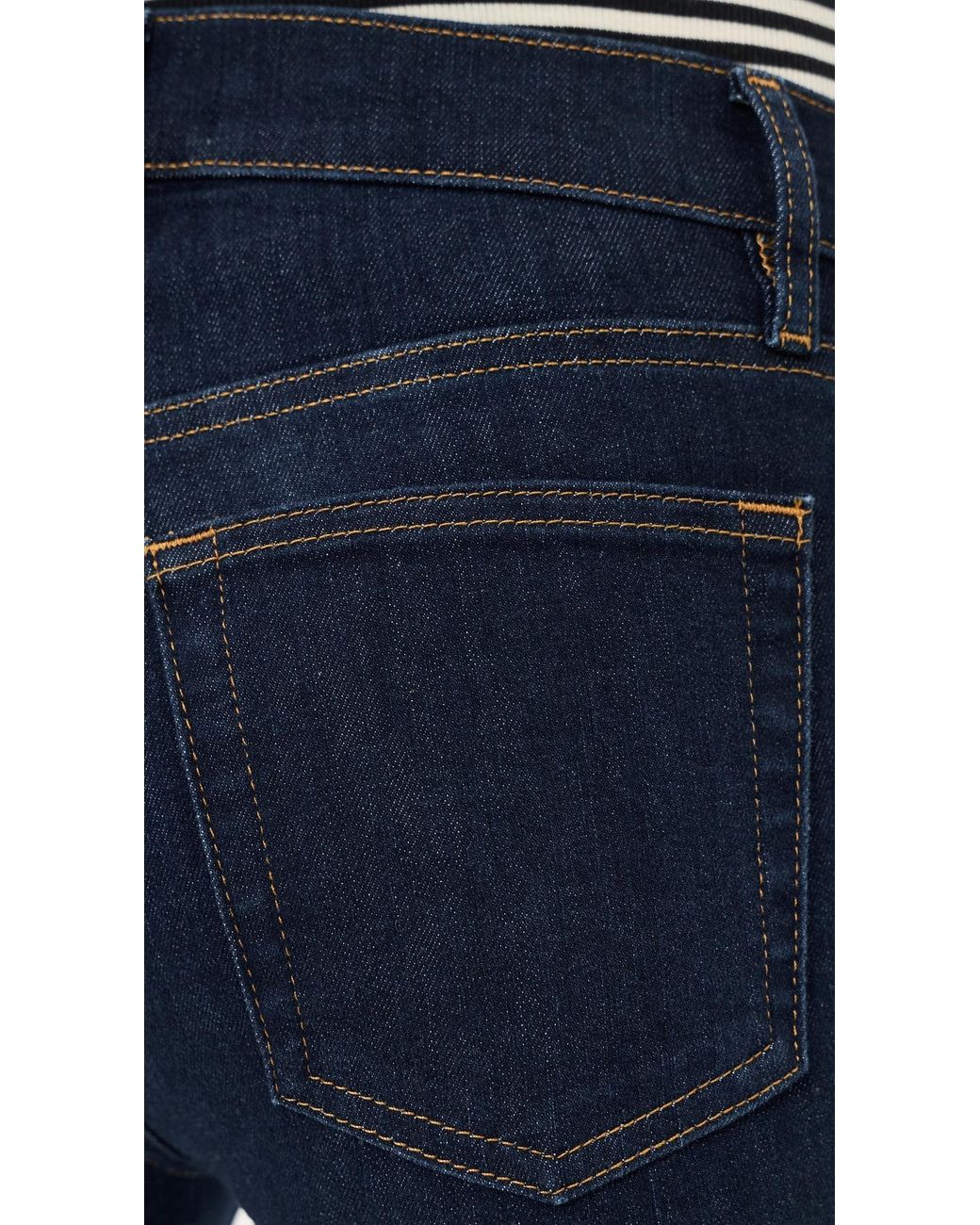 FRAME Blue The Petite Pixie Flare Jeans