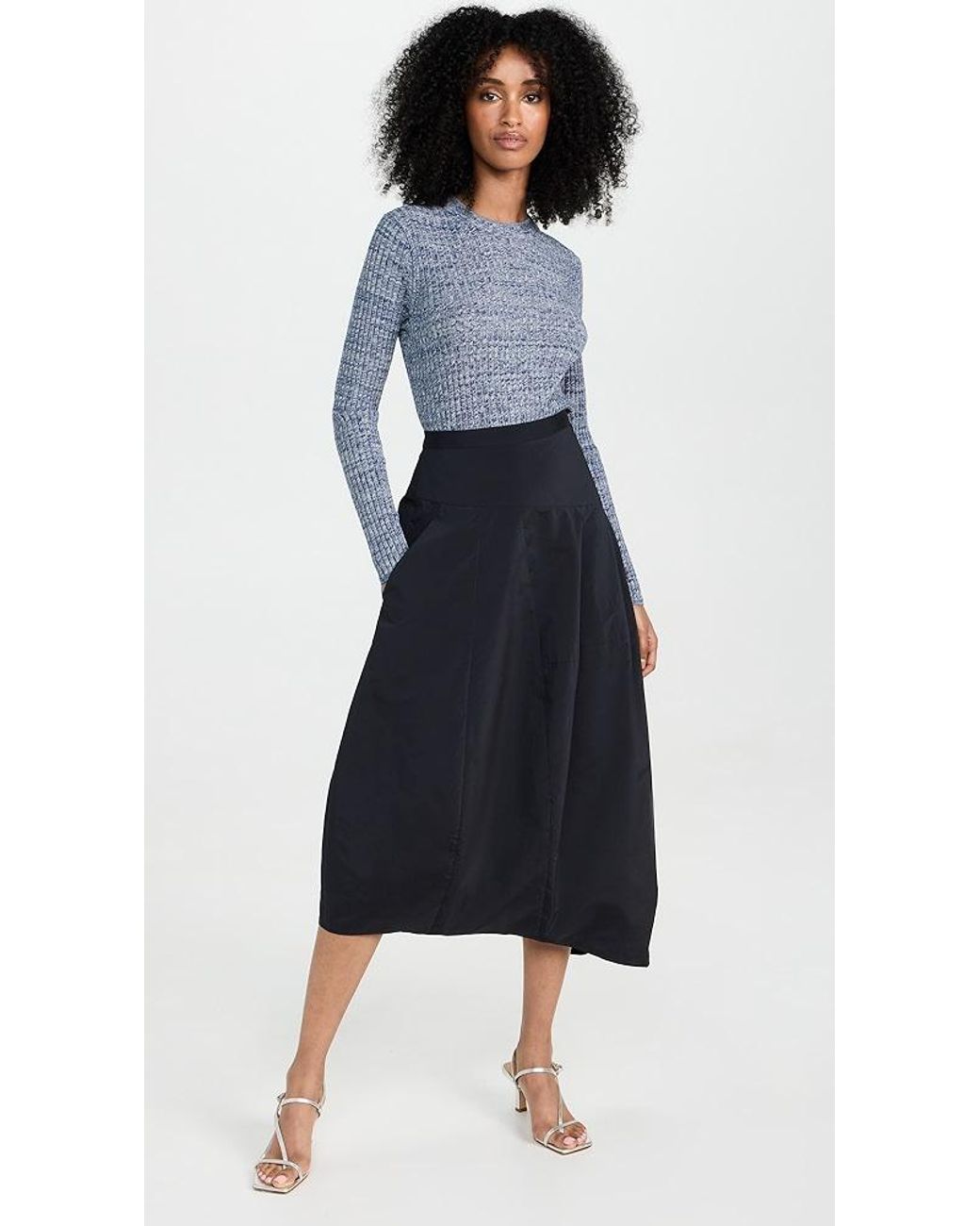 tibi--Nylon-Asymmetrical-