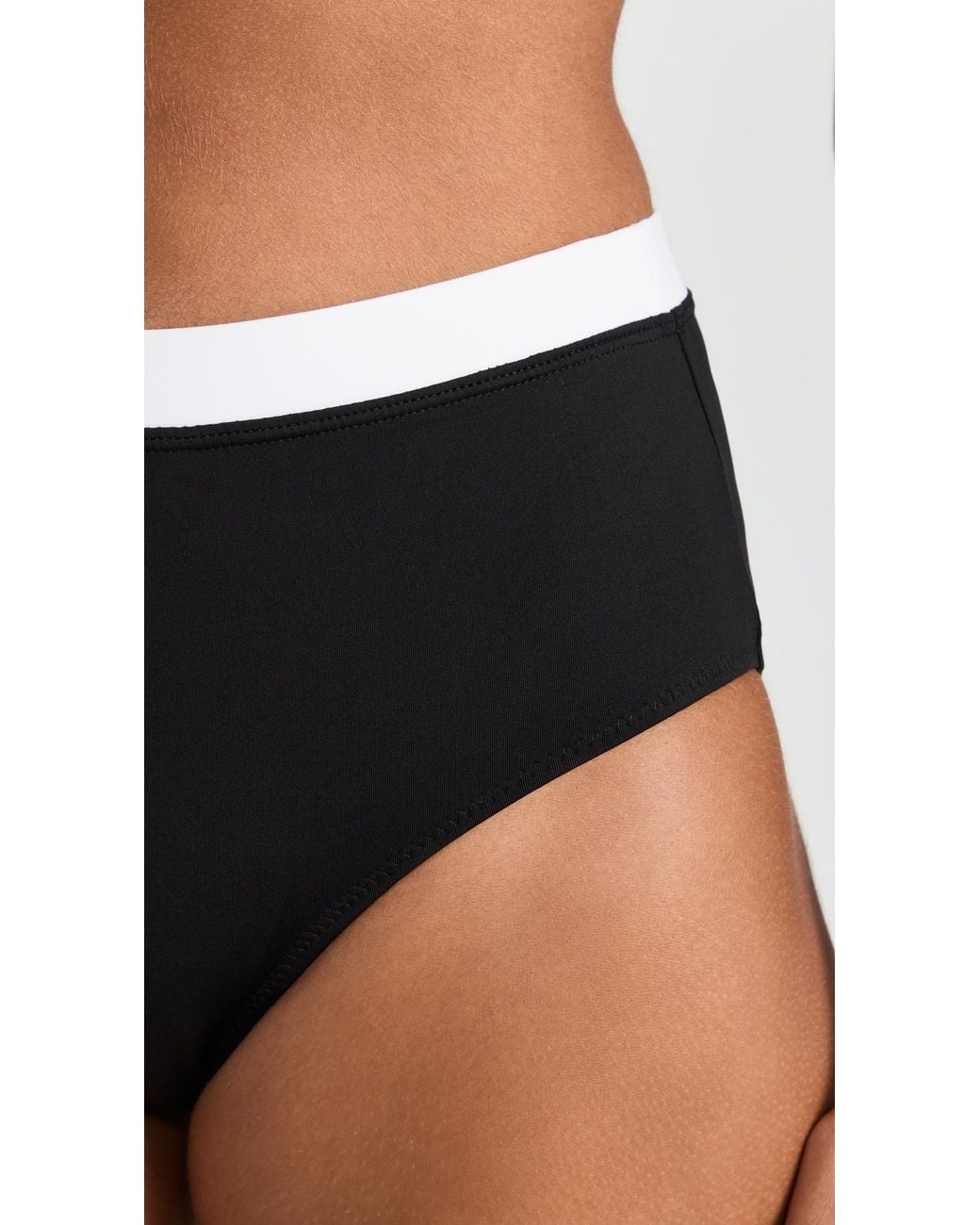 Staud Blue Devon High Rise Bikini Bottoms