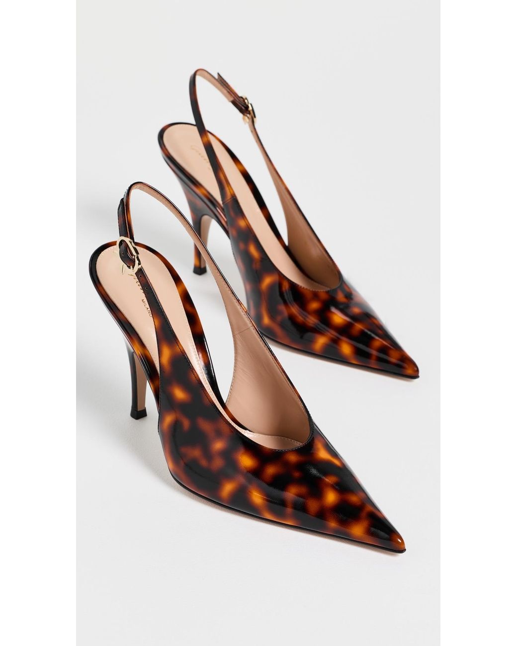 Gianvito Rossi Brown Sofia Nuit Sling Heels