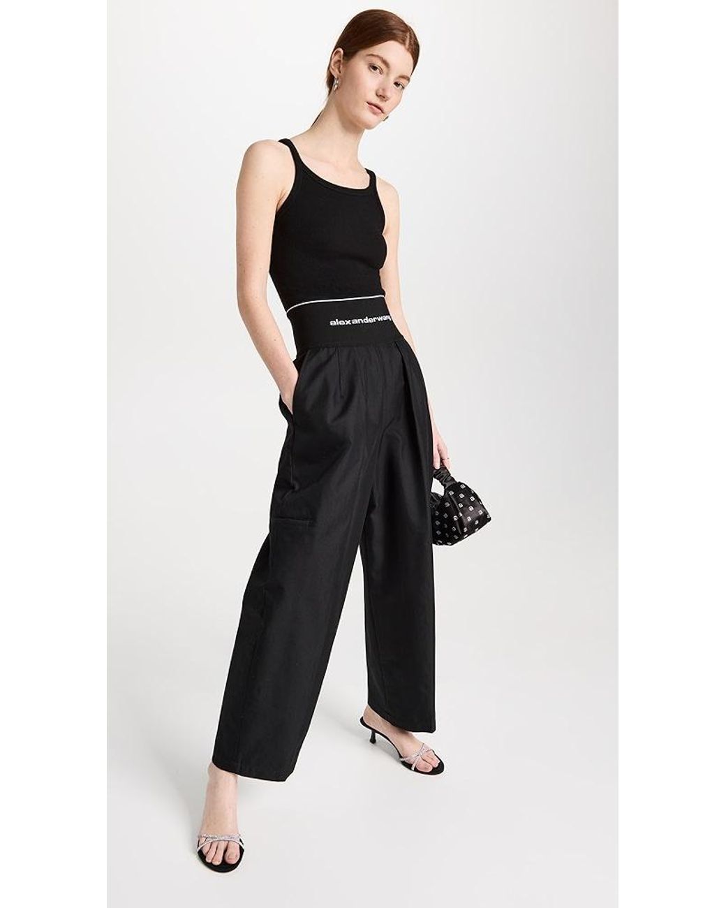 Alexander Wang Carrot Pants With Exposed Zipper And Logo
