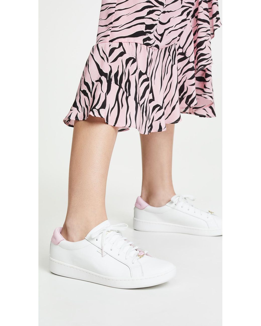 Keds X Kate Spade Ace Lips/hearts Sneakers in White | Lyst