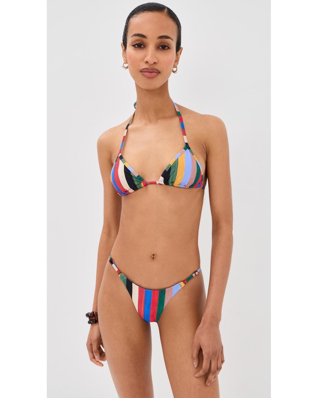 Staud Blue Sisley Bikini Bottoms