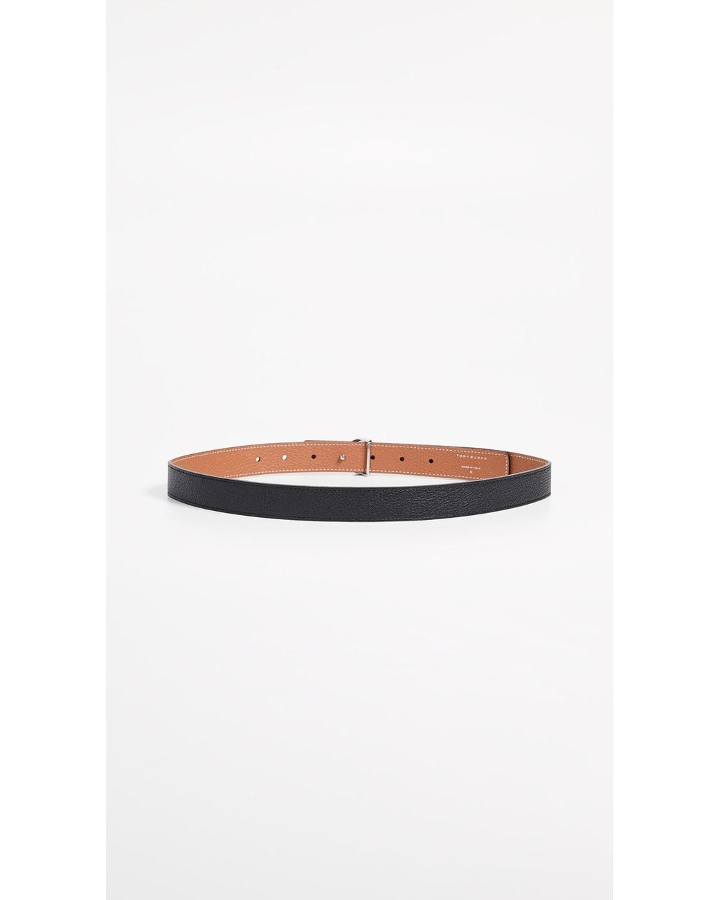 Tory Burch Black Miller Reversible Belt 1