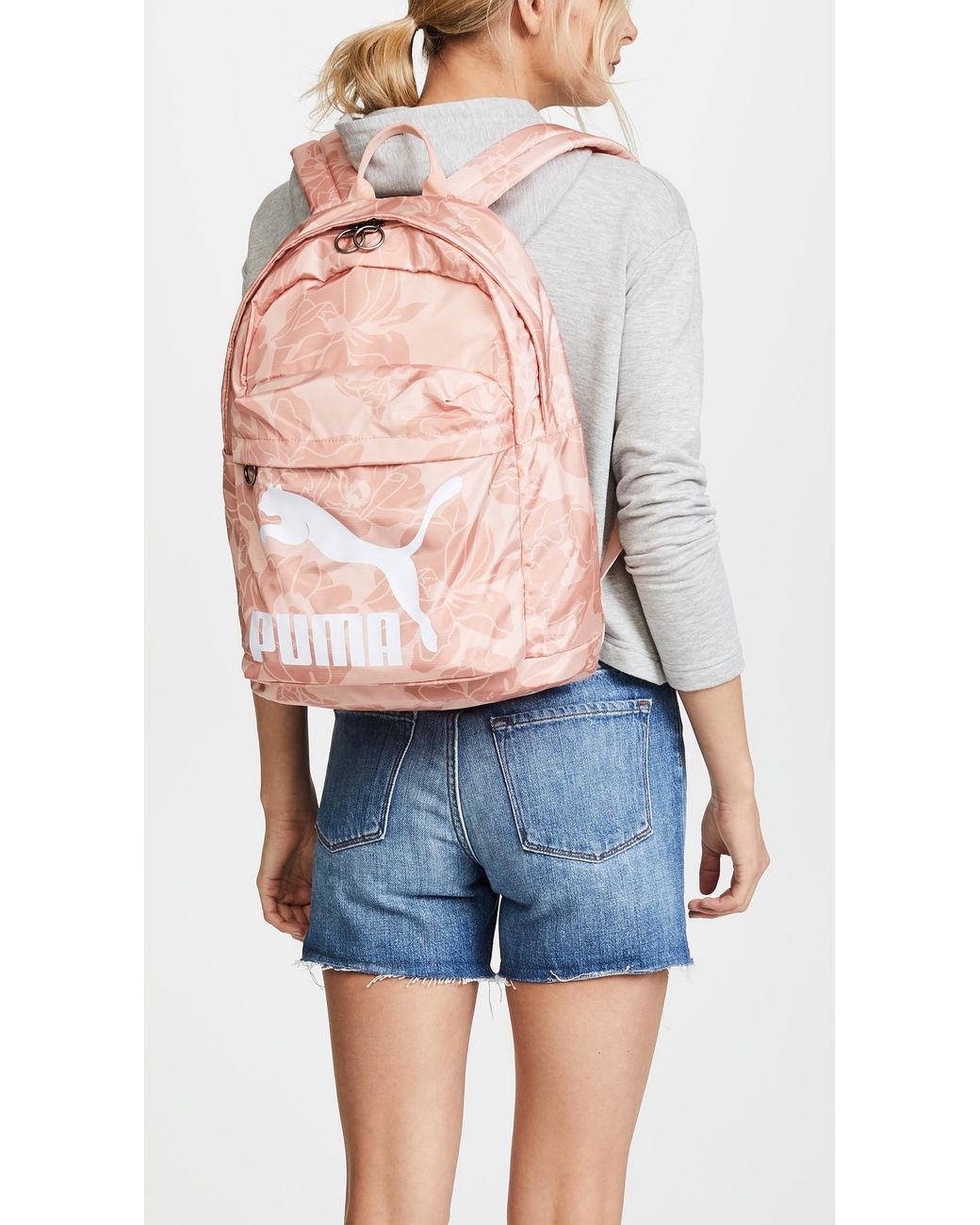 PUMA Originals Backpack Rucksack in Pink | Lyst