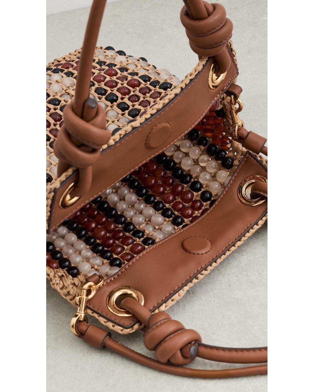 Veronica Beard Multicolor Small Beaded Slouch Bag