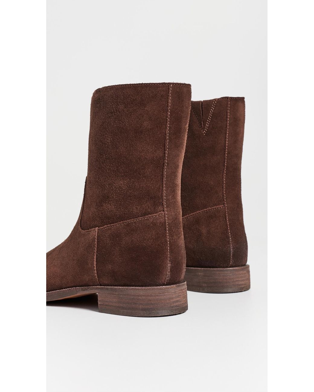 Madewell Brown Marty Suede Booties
