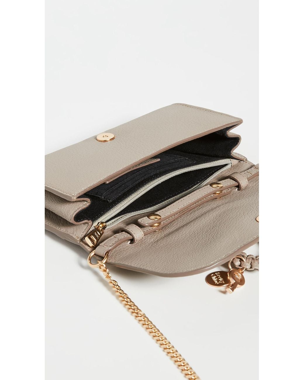 See By Chloé Hana Chain Wallet in Gray | Lyst