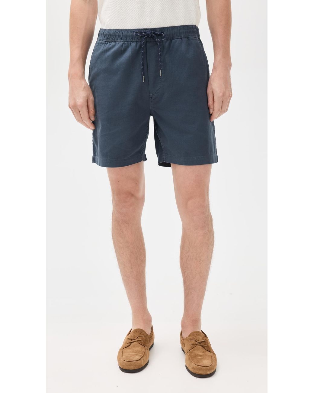 Faherty Brand Blue Essential Drawstring Shorts 6 for men